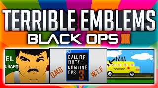 Terrible Emblems 7 Funny Black Ops 3 Emblems [upl. by Dudley]