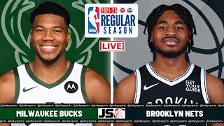 Milwaukee Bucks Vs Brooklyn Nets  NBA LIVE TODAY 2024 Full Game Scoreboard [upl. by Carnahan]