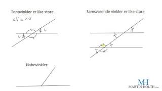 Matematikk 1P Geometri  vinkler [upl. by Ferdinana673]