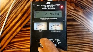 MFJ 259 SWR Analyzer and Antenna testing [upl. by Inod]