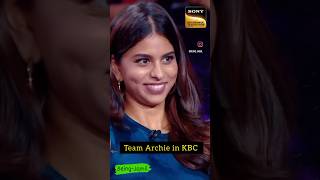 Team Archies On KBC 🫶🏻 foryou foryourpage bollywood love fypシ suhanakhan agastyananda kbc [upl. by Aiekat]