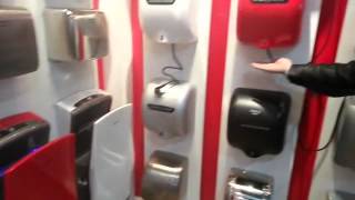 hand dryers high speed hand dryer air jet hand dryer baby changing station [upl. by Doll]