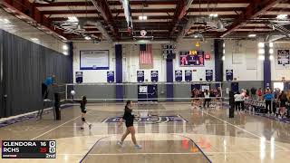 RCHS vs Glendora High School Set 1 Lily Spalding Libero 9 [upl. by Nednil]