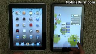 Apple iPad vs Motorola XOOM Android Honeycomb tablet [upl. by Lodi]