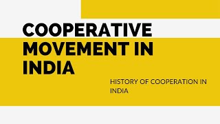 History of Cooperative movement in India  Malayalam [upl. by Diskson841]