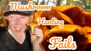 See My Mushroom Hunting Fails  Differences Between Chanterelles and Toxic Jack O’Lantern Mushrooms [upl. by Alvita]