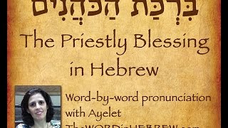 Learn the Priestly Blessing in Hebrew Aaronic Benediction [upl. by Tallia]