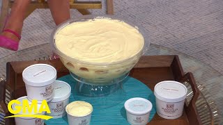 How to make Magnolia Bakery’s famous banana pudding at home l GMA [upl. by Iover]