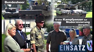 EINSATZ Magazin  Erster Kampfpanzer zur Modernisierung übergeben [upl. by Ancalin]