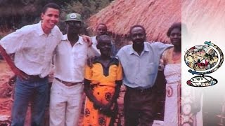 Obamas Roots Lie In A Humble Kenyan Village 2008 [upl. by Ronnica978]