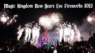 Magic Kingdom New Years Eve 2023 Fireworks  Fantasy in the Sky Full Show in 4K  Walt Disney World [upl. by Shandee]