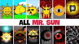 Sprunki  Incredibox ALL MR SUN in Random Different Mods on SPRUNKI  V2 [upl. by Farver460]