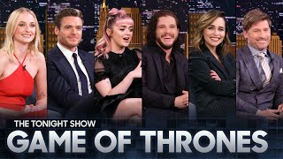 The Game of Thrones Cast Featuring Sophie Turner Emilia Clarke Kit Harington and More [upl. by Monsour]