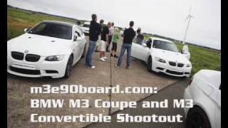 MBOARDcom Mercedes Benz C63 AMG vs BMW M3 Coupe DKG  DCT 50250 kmh [upl. by Iron]