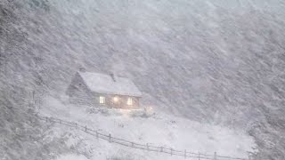 Old arctic settlement Amidst the Roar of Snowstorms With Relax Deep Sleep  Strong Howling Wind [upl. by Emmalyn141]