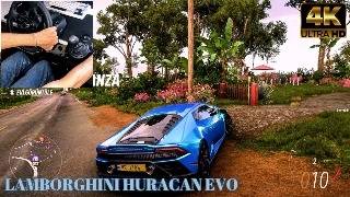 1000 HP LAMBORGHINI HURACAN EVO Forza Horizon 5  Gameplay  Steeringwheel  Logitech g923 [upl. by Gallenz]