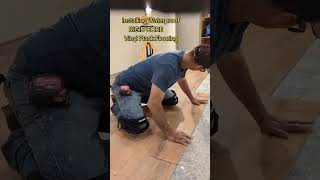 Installing Waterproof RiGID CORE Vinyl Plank Flooring renovation construction flooring [upl. by Meesak889]