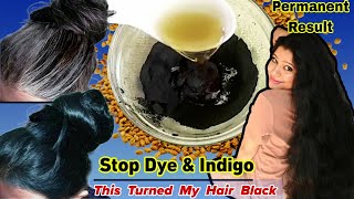 Get Permanent ResultNo DyeNo Indigo Use This To Turn Premature White Hairs Black ।Garima Singh । [upl. by Novihc]