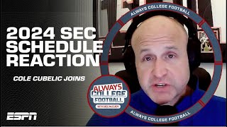 2024 SEC schedule reaction for Oklahoma Texas Georgia Alabama amp more  Always College Football [upl. by Weidar]