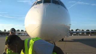 Delta DC9 pushback in Kansas City [upl. by Lucilia]