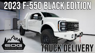 2023 F550 Black Edition with Bowen Customs Camper Bed  Truck Delivery [upl. by Hobbs433]