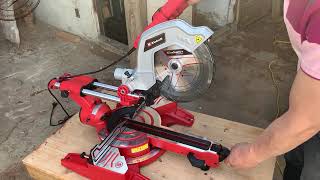 My First Miter Saw  Einhell TESM 254 DUAL  Assembly Adjusting Test Cuts  Woodworking [upl. by Colp20]