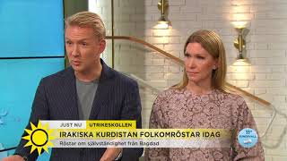 quotIngen annan vill se ett självständigt Kurdistan  rädda för dominoeffektquot  Nyhetsmorgon [upl. by Akiaki]