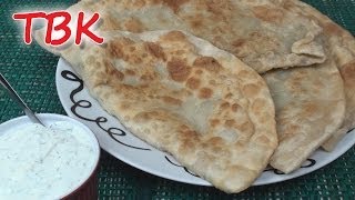 Afghan Bolani Recipe with Yoghurt Dip  Titlis Busy Kitchen [upl. by Onirefez212]