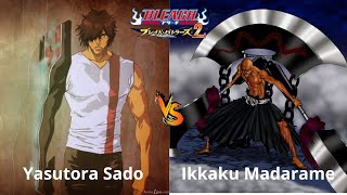 BLEACH BLADE BATTLERS 2nd Yasutora Sado VS Ikkaku Madarame [upl. by Glarum570]