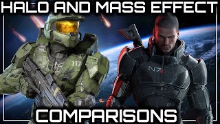 How similar are Halo and Mass Effect  Comparisons [upl. by Vedis]