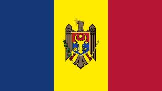 Bandera e Himno Nacional de Moldavia  Flag and National Anthem of Moldova [upl. by Hardman532]