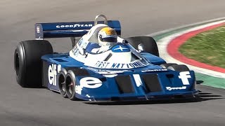 Legendary 6wheeled 1977 Tyrrell P34 F1 Car at Imola Circuit [upl. by Yenetruoc275]