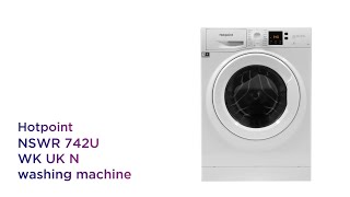 Hotpoint NSWR 742U WK UK 7 kg 1400 Spin Washing Machine  White  Product Overview  Currys PC World [upl. by Nuajed]