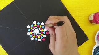 Mandala Dot Art For Beginners  Simple amp Easy Mandala [upl. by Chisholm]