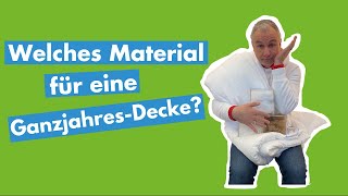 GanzjahresBettdecke Welche Materialien sind sinvoll [upl. by Retsevel]