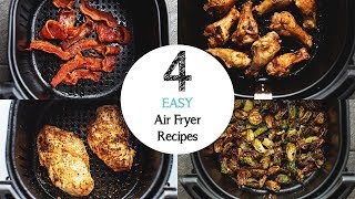 4 EASY Air Fryer Recipes for beginners [upl. by Annairam]