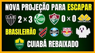 BRASILEIRÃO  JUVENTUDE ALIVIADO  CUIABÁ REBAIXADO  PROJEÇÃO ATUALIZADA DO REBAIXAMENTO [upl. by Verbenia50]