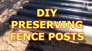 Preserving Wood amp Wooden Fence Posts [upl. by Nrobyalc]