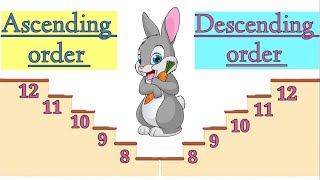 Learn Maths Ascending Order amp Descending Order  Ascending amp Descending Order For Class One [upl. by Rosenkrantz786]