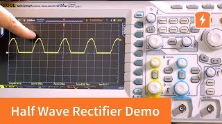 Half Wave Rectifier with and without filter using Multisim [upl. by Omora866]