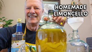 How to make Limoncello  easy Italian way amalfi coast [upl. by Brackely]