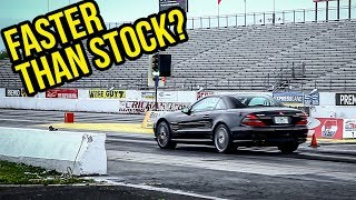 I Drag Raced My 8900 MercedesBenz SL55 AMG [upl. by Edrahs]