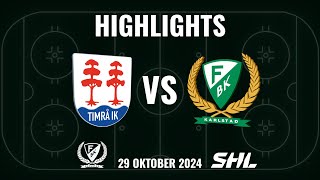 Highlights från Timrå  Färjestad SHL OMGÅNG 14 [upl. by Redmund]