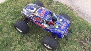 Tmaxx 3300KV Brushless  First Run on 3S [upl. by Myo]