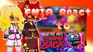 FNIA React to FNAF song FNIA x Gacha enjoy the video 5000 subs thank you [upl. by Etep85]