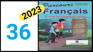 parcours français 6eme année primaire page 36 [upl. by Eserahs840]