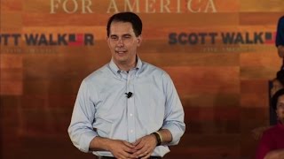 How did Scott Walker memorize his annoucement speech [upl. by Anialeh330]