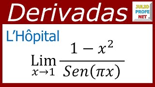 REGLA DE LHOPITAL  Ejercicio 1 [upl. by Neville573]