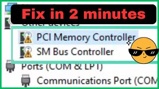 How to Fix PCI Memory Controller Driver Issues in Minutes  memory controller driver missing [upl. by Verlie]