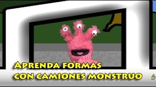 Vids4Ninos  Aprenda formas con camiones monstruo [upl. by Eizle587]